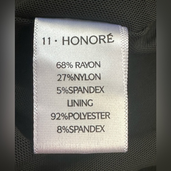 11 Honore Shayla Cropped Tank Top Black attached inner Shelf Bra  Size 1… - Picture 11 of 11